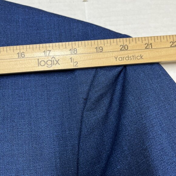 Tom Baine Blazer Mens 3XL 48 Blue Performance Stretch Jacket Wrinkle Free Travel - Picture 11 of 11